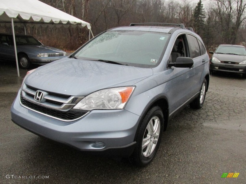 2011 CR-V EX 4WD - Glacier Blue Metallic / Gray photo #13