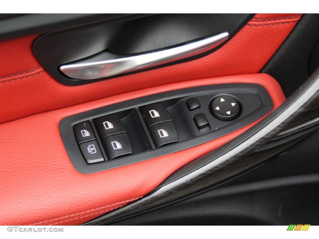 2014 3 Series 335i xDrive Sedan - Mineral Grey Metallic / Coral Red/Black photo #10