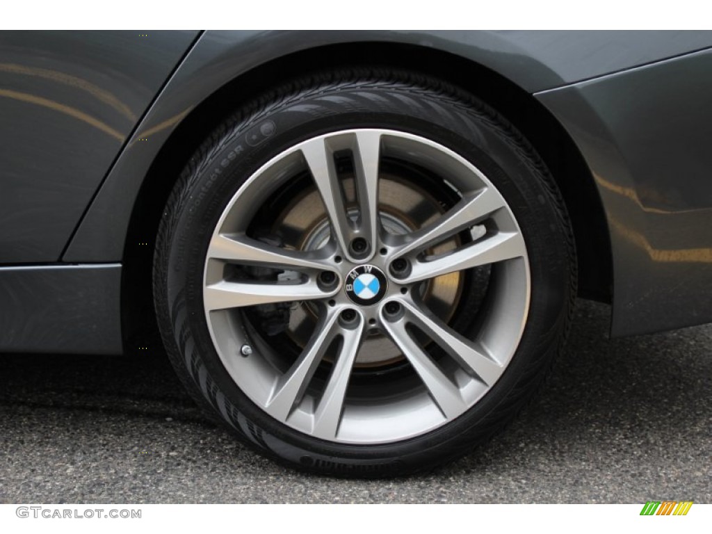 2014 3 Series 335i xDrive Sedan - Mineral Grey Metallic / Coral Red/Black photo #33
