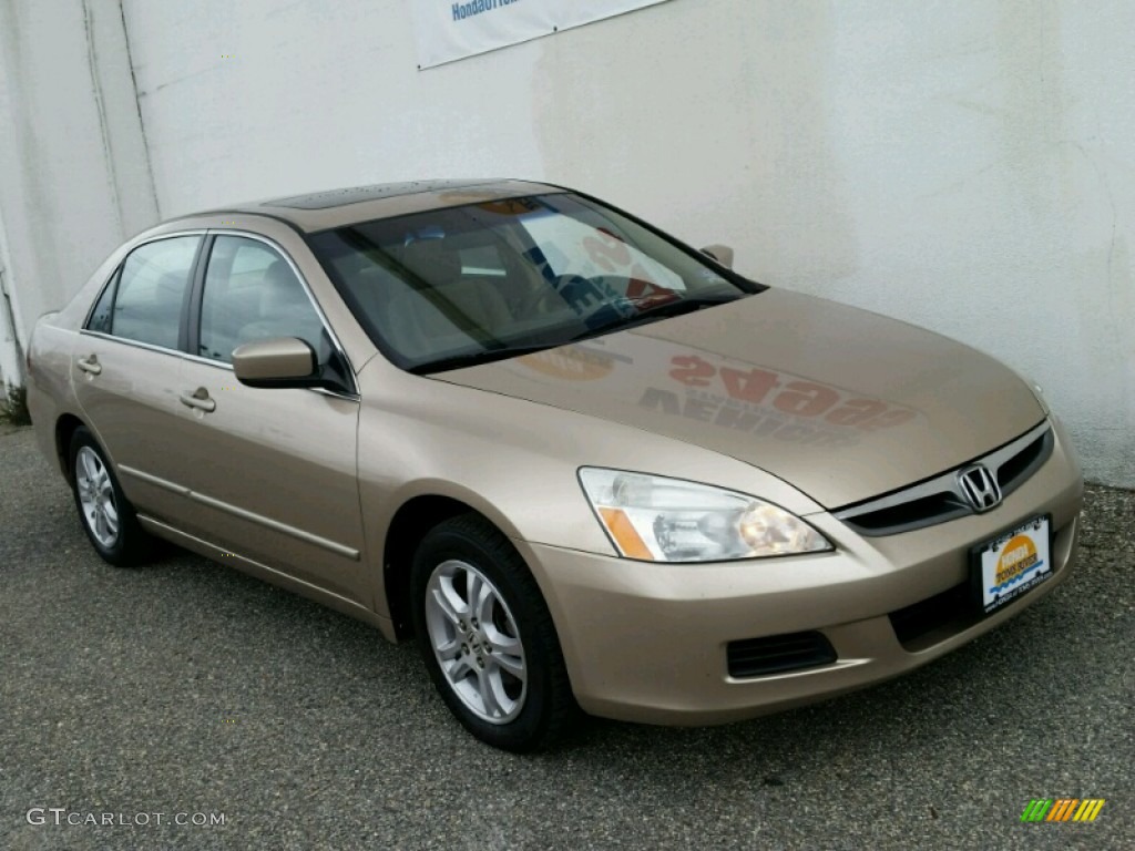 2007 Accord EX Sedan - Desert Mist Metallic / Ivory photo #30