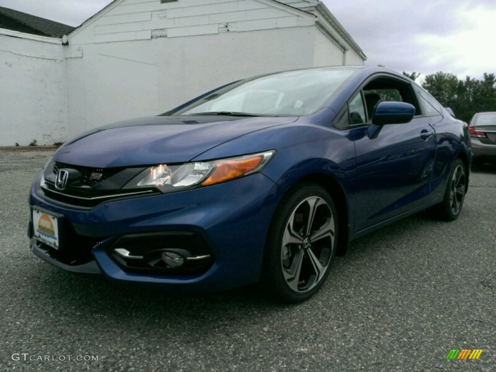 2015 Civic Si Coupe - Dyno Blue Pearl / Si Black/Red photo #1