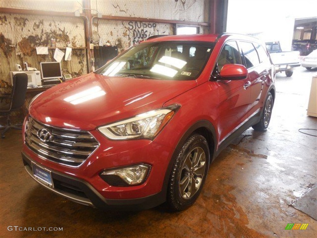 2014 Santa Fe GLS - Regal Red Pearl / Beige photo #1