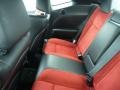 2015 Dodge Challenger Black/Ruby Red Interior Rear Seat Photo