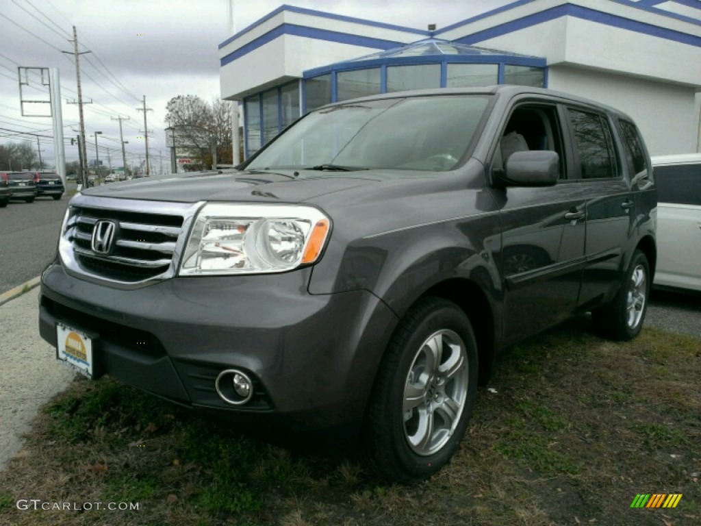 2015 Pilot EX-L 4WD - Modern Steel Metallic / Black photo #1