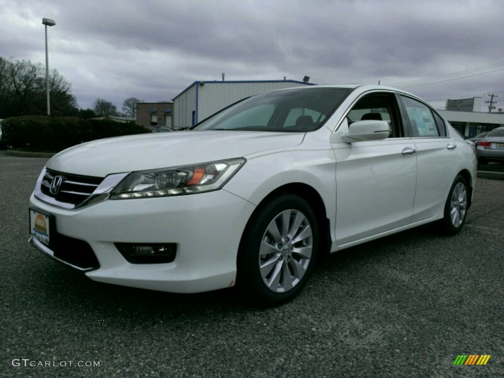 2015 Accord Touring V6 Sedan - White Orchid Pearl / Ivory photo #1