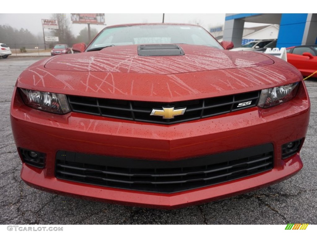 Red Rock Metallic 2015 Chevrolet Camaro SS Coupe Exterior Photo #99687641