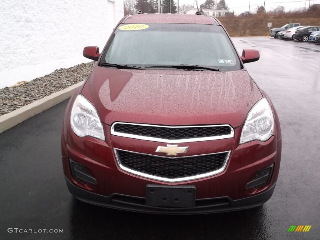 2010 Equinox LT AWD - Cardinal Red Metallic / Jet Black/Light Titanium photo #4