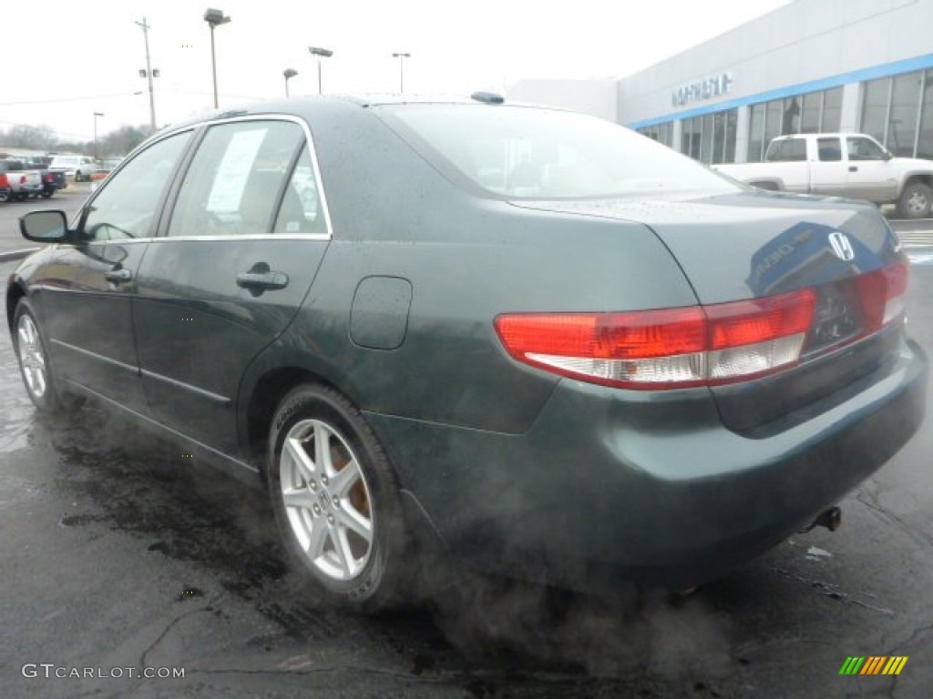 2004 Accord EX V6 Sedan - Deep Green Pearl / Ivory photo #3