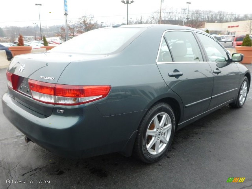 2004 Accord EX V6 Sedan - Deep Green Pearl / Ivory photo #6