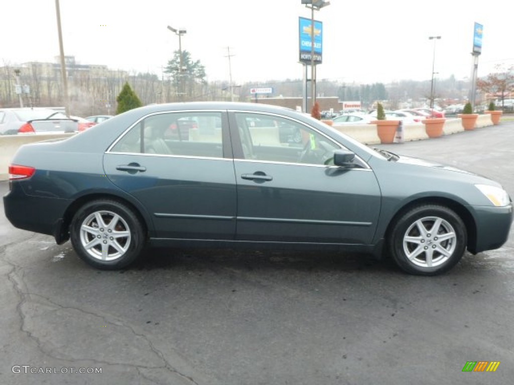 2004 Accord EX V6 Sedan - Deep Green Pearl / Ivory photo #7