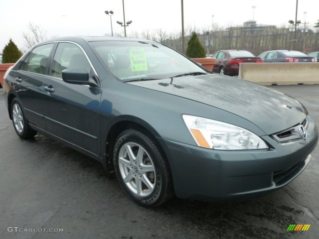2004 Accord EX V6 Sedan - Deep Green Pearl / Ivory photo #8