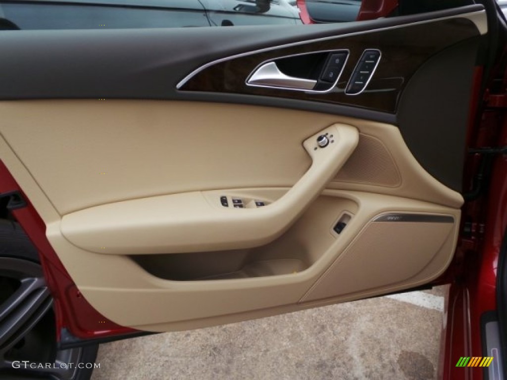 2015 A6 3.0T Prestige quattro Sedan - Garnet Red Pearl / Velvet Beige photo #7