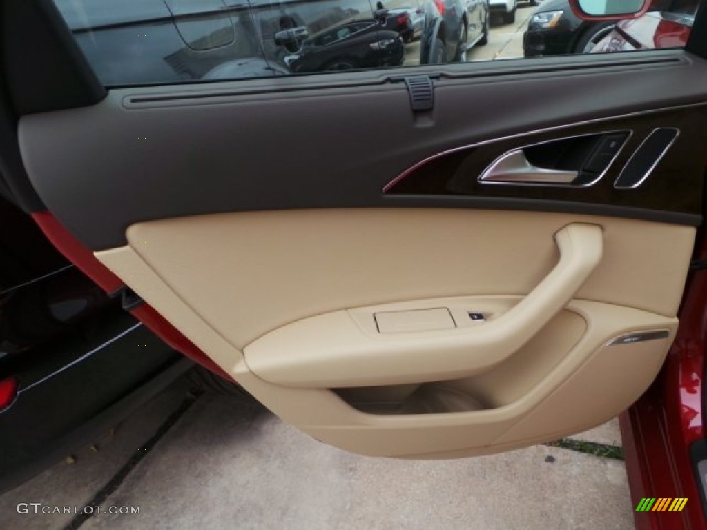 2015 A6 3.0T Prestige quattro Sedan - Garnet Red Pearl / Velvet Beige photo #21