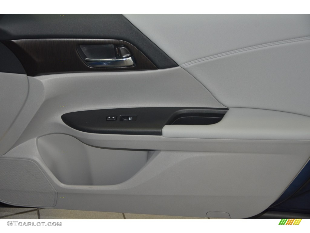 2015 Accord EX-L Sedan - Obsidian Blue Pearl / Gray photo #26