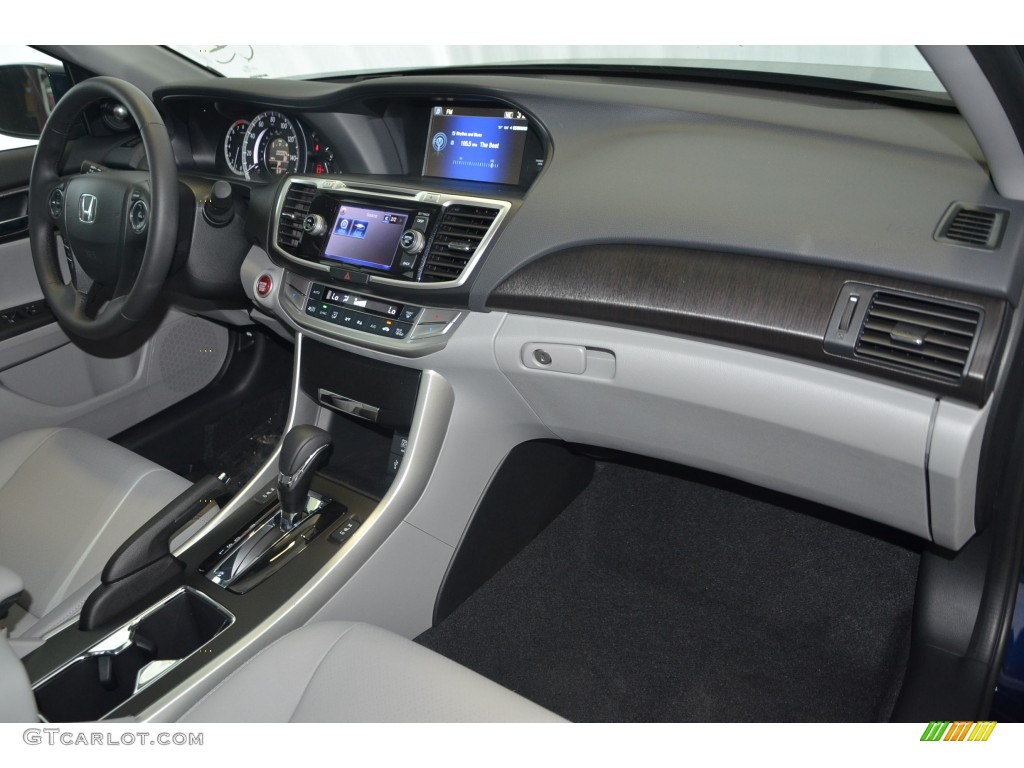 2015 Accord EX-L Sedan - Obsidian Blue Pearl / Gray photo #27