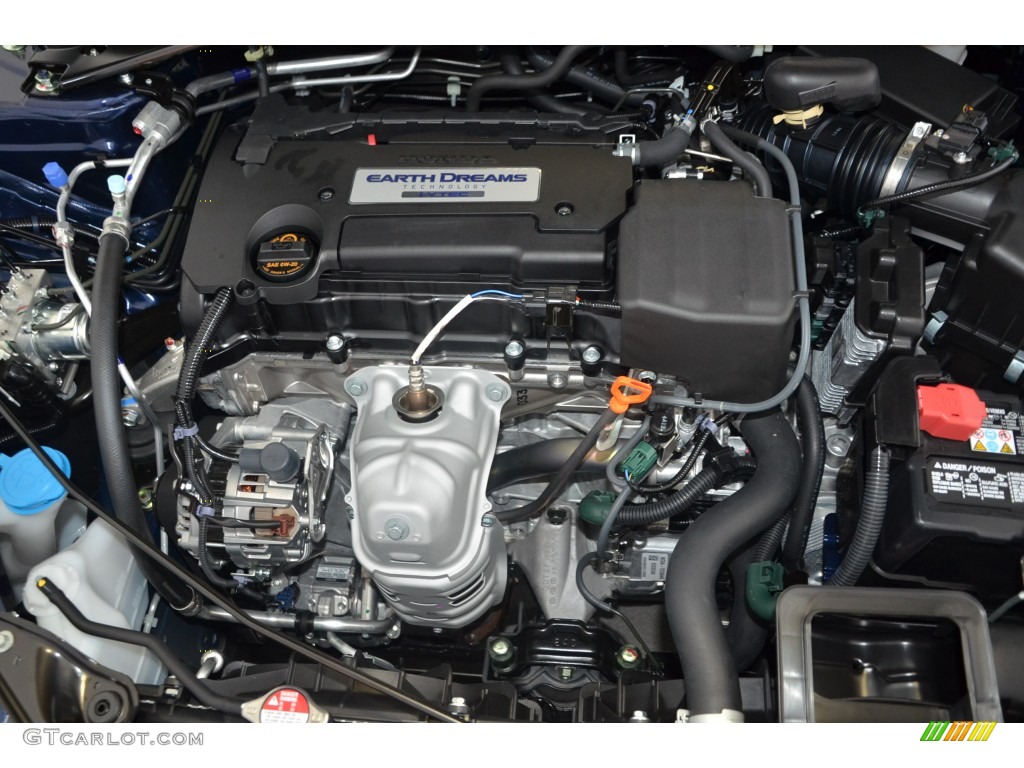 2015 Accord EX-L Sedan - Obsidian Blue Pearl / Gray photo #29