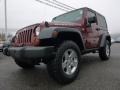 2007 Red Rock Crystal Pearl Jeep Wrangler Rubicon 4x4  photo #13