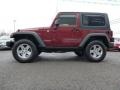 2007 Red Rock Crystal Pearl Jeep Wrangler Rubicon 4x4  photo #14