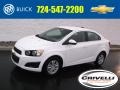 2015 Summit White Chevrolet Sonic LT Sedan  photo #1