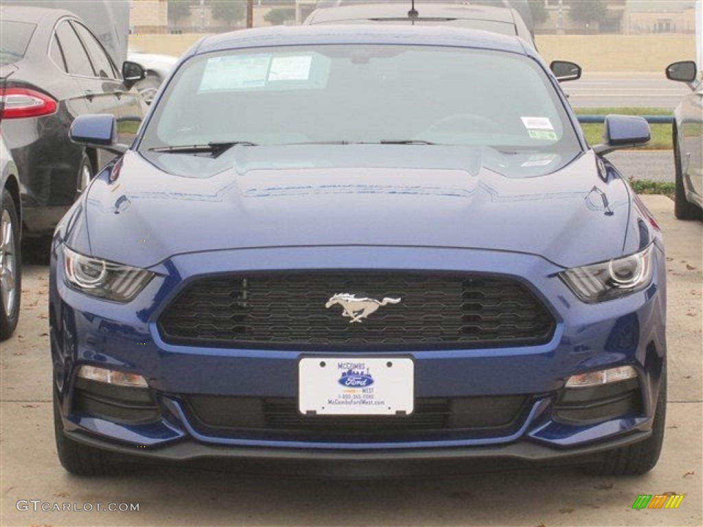 2015 Mustang V6 Coupe - Deep Impact Blue Metallic / Ebony photo #15