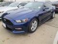 2015 Deep Impact Blue Metallic Ford Mustang V6 Coupe  photo #16