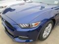 2015 Deep Impact Blue Metallic Ford Mustang V6 Coupe  photo #17