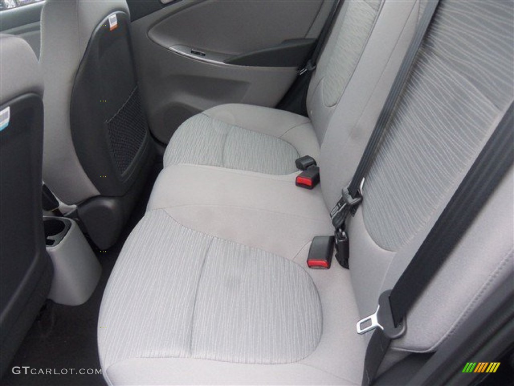 Gray Interior 2015 Hyundai Accent GLS Photo #99697508