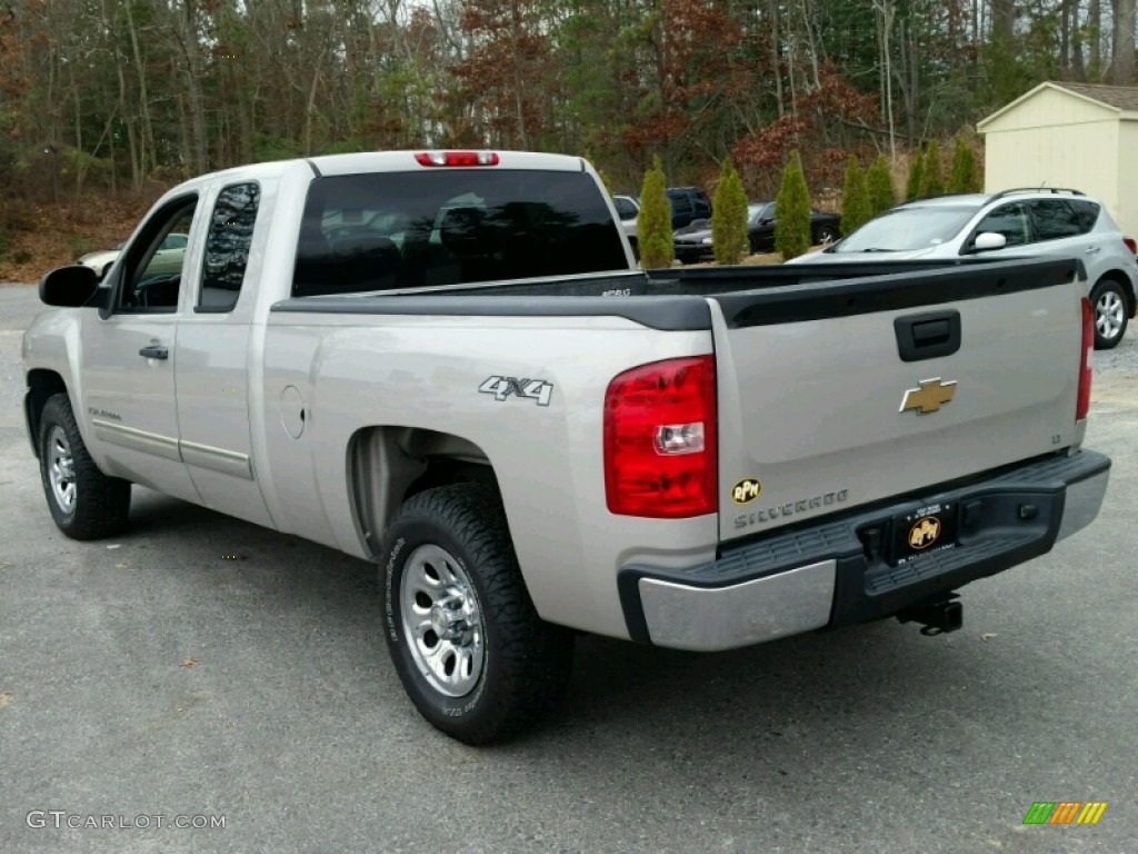 2009 Silverado 1500 LT Extended Cab 4x4 - Silver Birch Metallic / Ebony photo #17