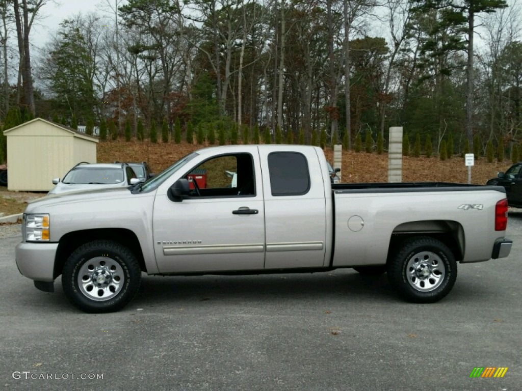 2009 Silverado 1500 LT Extended Cab 4x4 - Silver Birch Metallic / Ebony photo #19