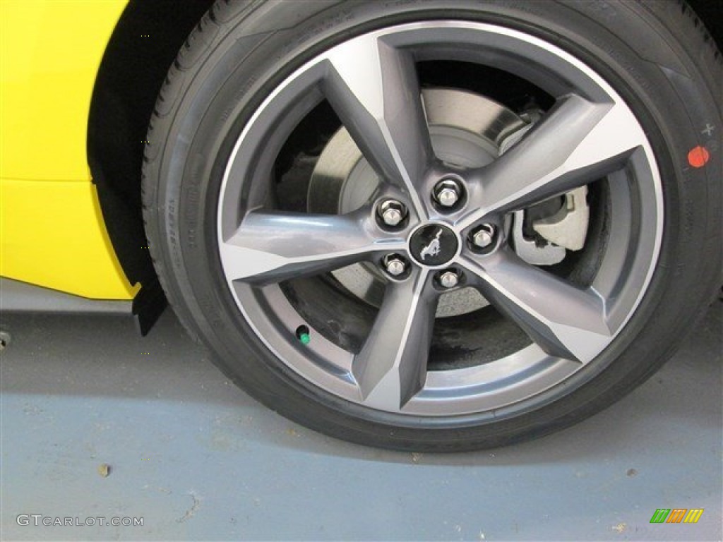 2015 Mustang EcoBoost Premium Coupe - Triple Yellow Tricoat / Ebony photo #4