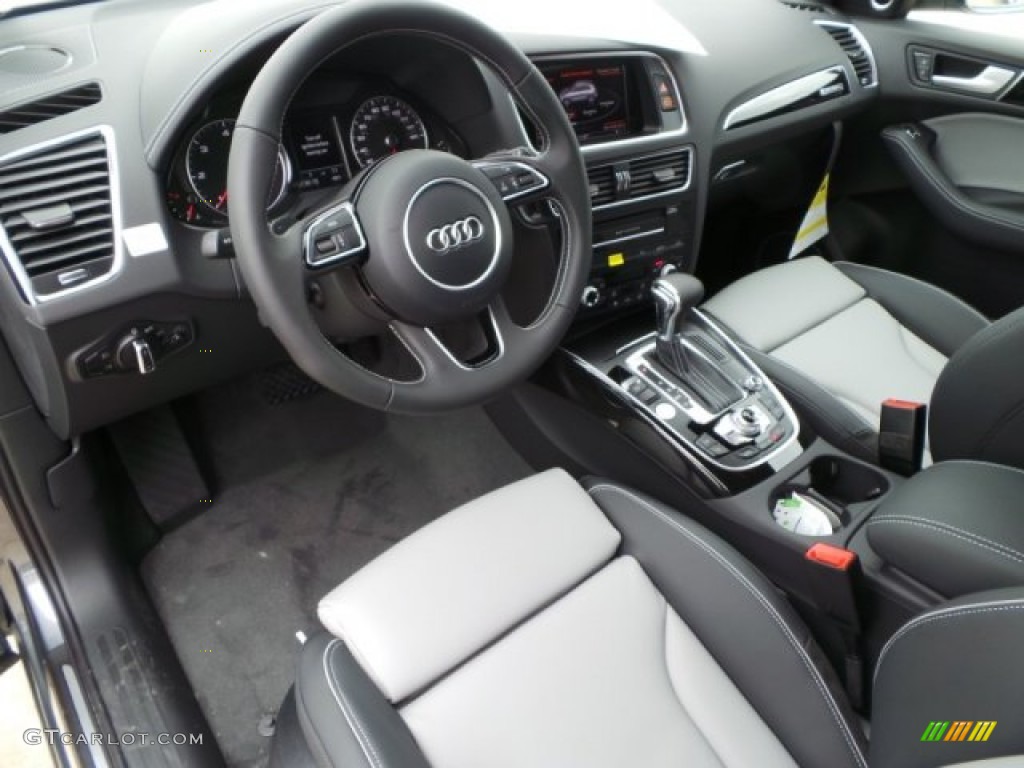 Black/Cloud Gray Interior 2015 Audi Q5 3.0 TDI Prestige quattro Photo #99701315