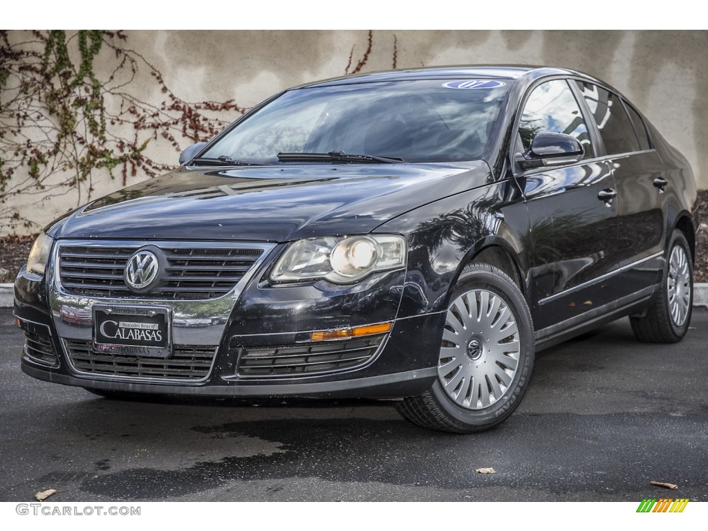 2007 Passat 2.0T Sedan - Deep Black / Black photo #13