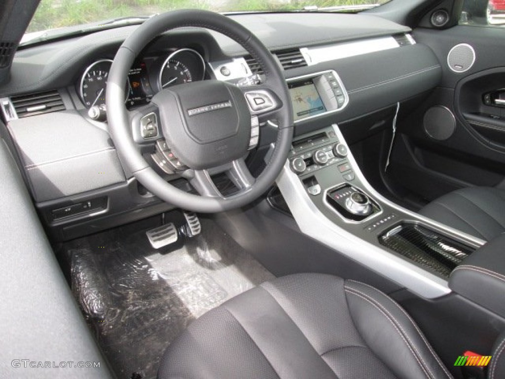 Dynamic Ebony/Cirrus Stitch Interior 2014 Land Rover Range Rover Evoque Coupe Dynamic Photo #99706964