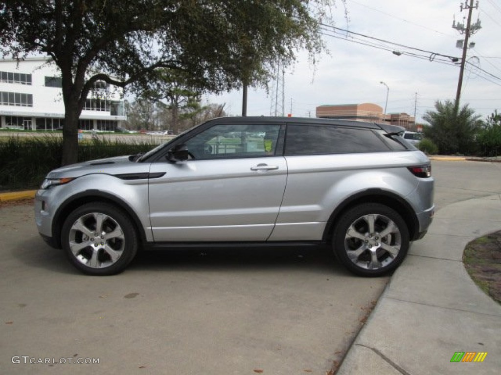 Indus Silver Metallic 2014 Land Rover Range Rover Evoque Coupe Dynamic Exterior Photo #99707024