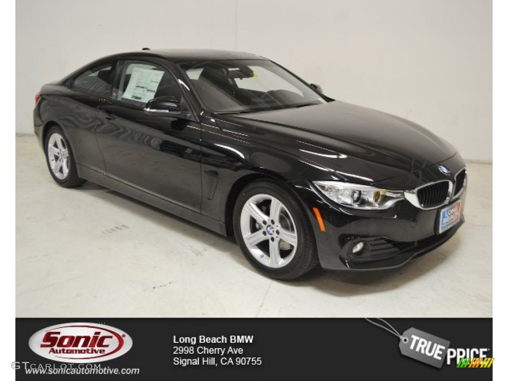 2015 4 Series 428i Coupe - Jet Black / Black photo #1