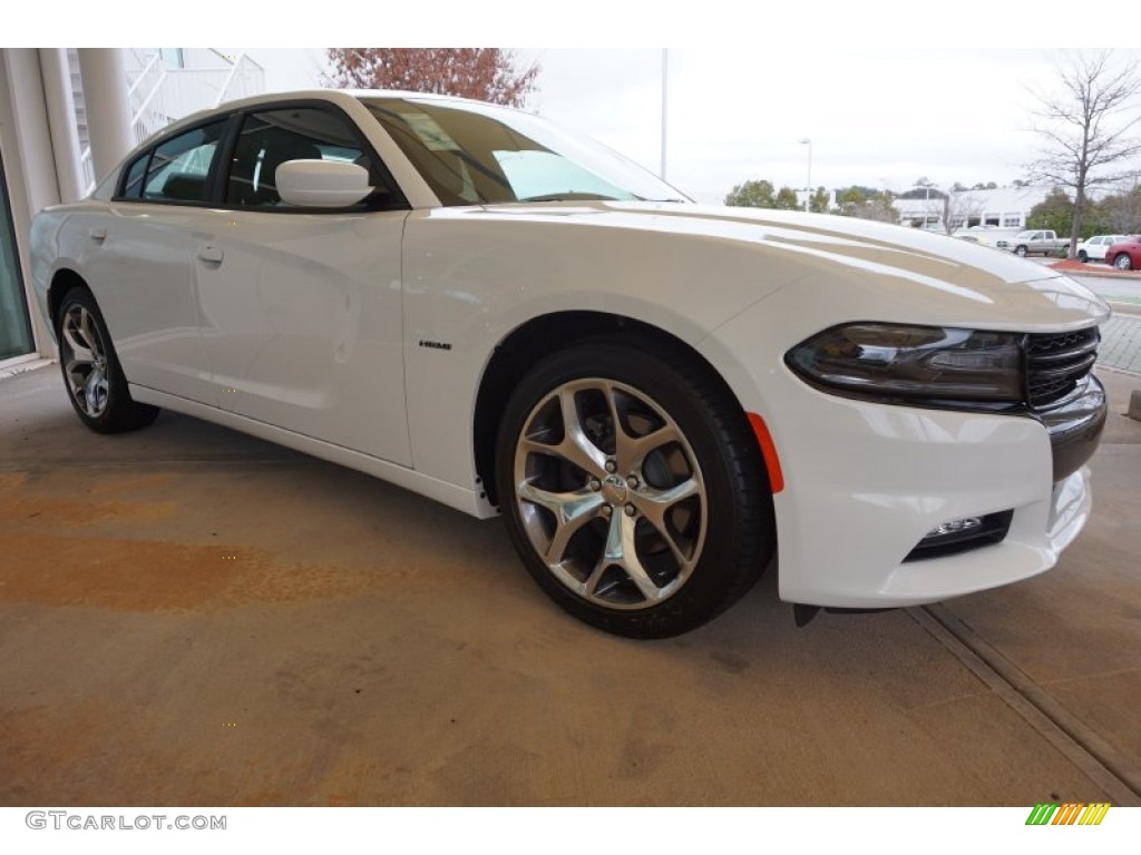 2015 Charger R/T - Bright White / Black/Pearl photo #4