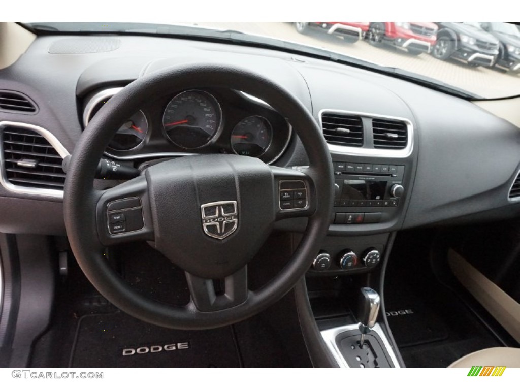 2014 Avenger SE - Bright White / Black/Light Frost Beige photo #6