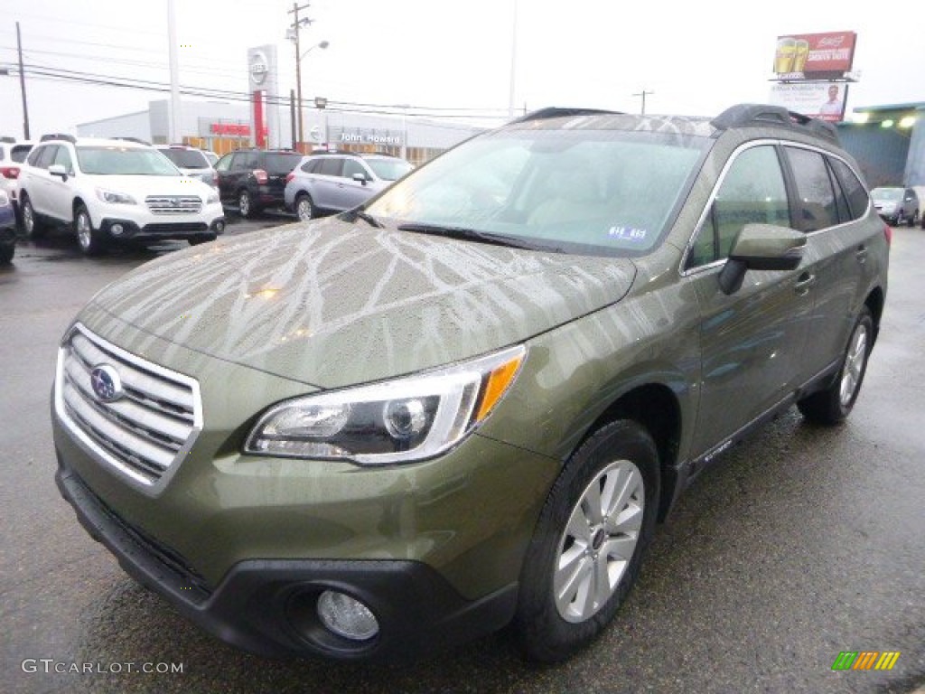 Wilderness Green Metallic 2015 Subaru Outback 2.5i Premium Exterior Photo #99713825