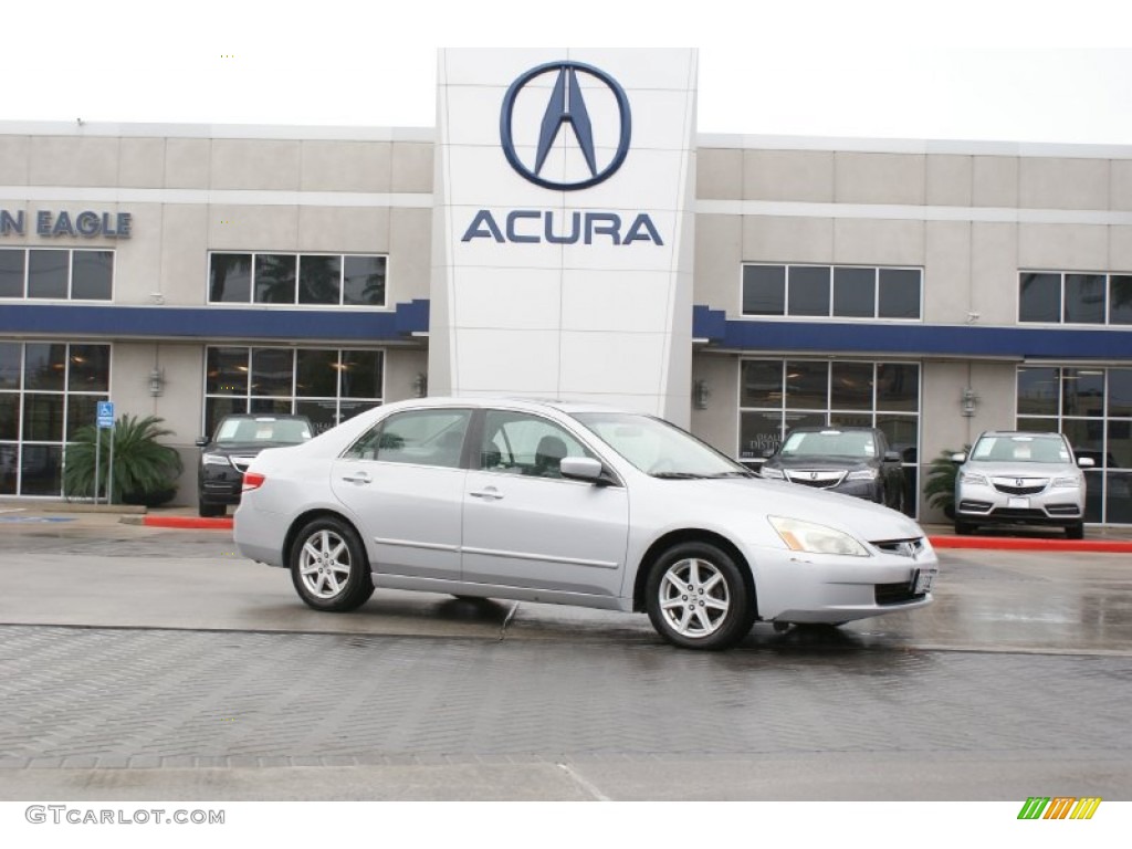 2003 Accord EX V6 Sedan - Satin Silver Metallic / Gray photo #2