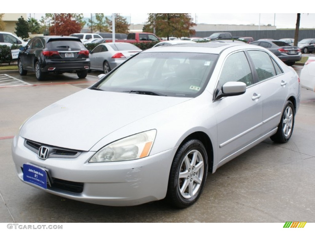 2003 Accord EX V6 Sedan - Satin Silver Metallic / Gray photo #5