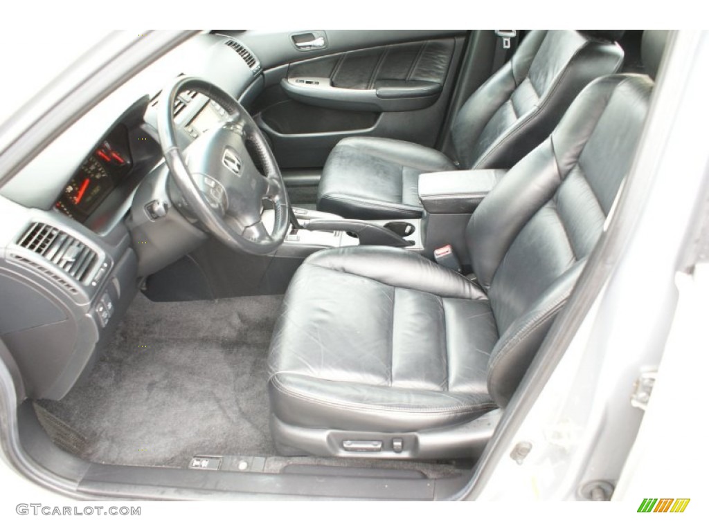 2003 Accord EX V6 Sedan - Satin Silver Metallic / Gray photo #13