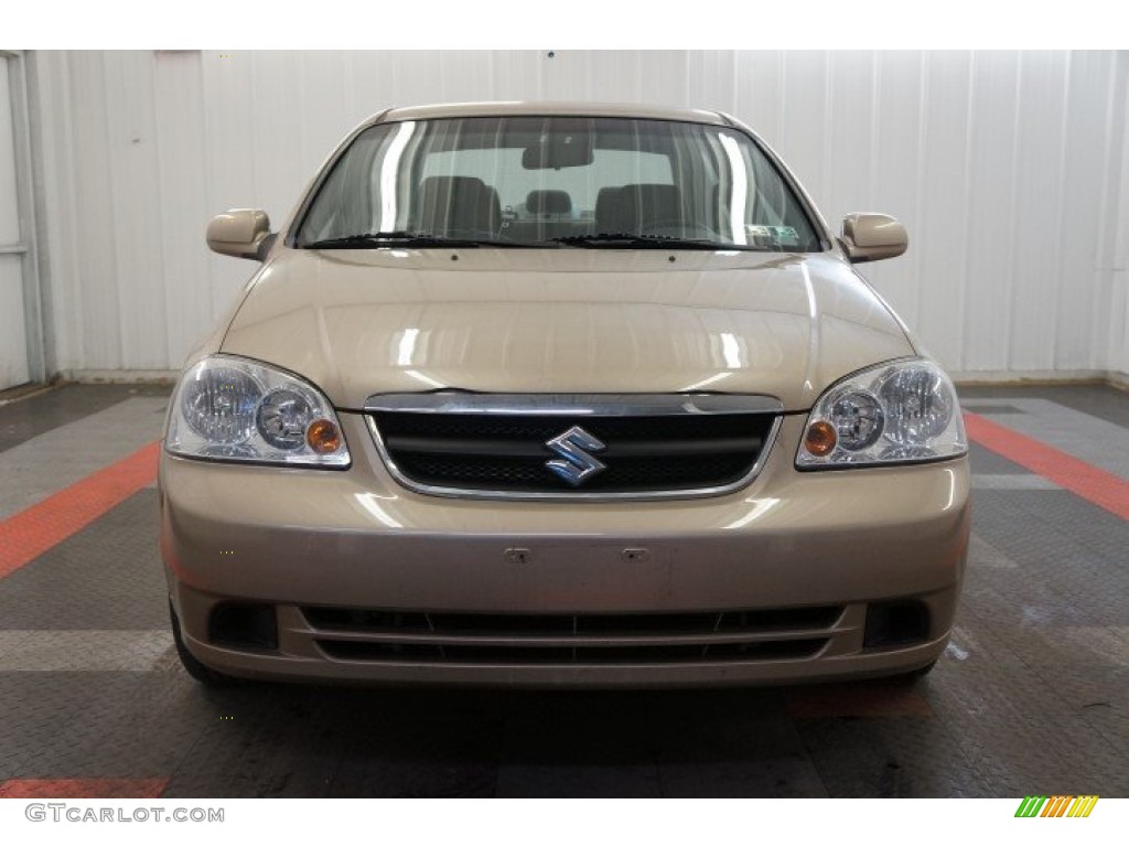 2007 Forenza Sedan - Champagne Beige Metallic / Grey photo #4