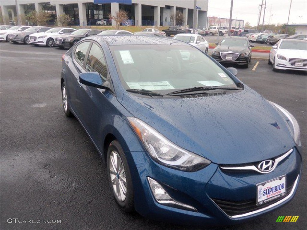 2015 Elantra SE Sedan - Windy Sea Blue / Gray photo #1