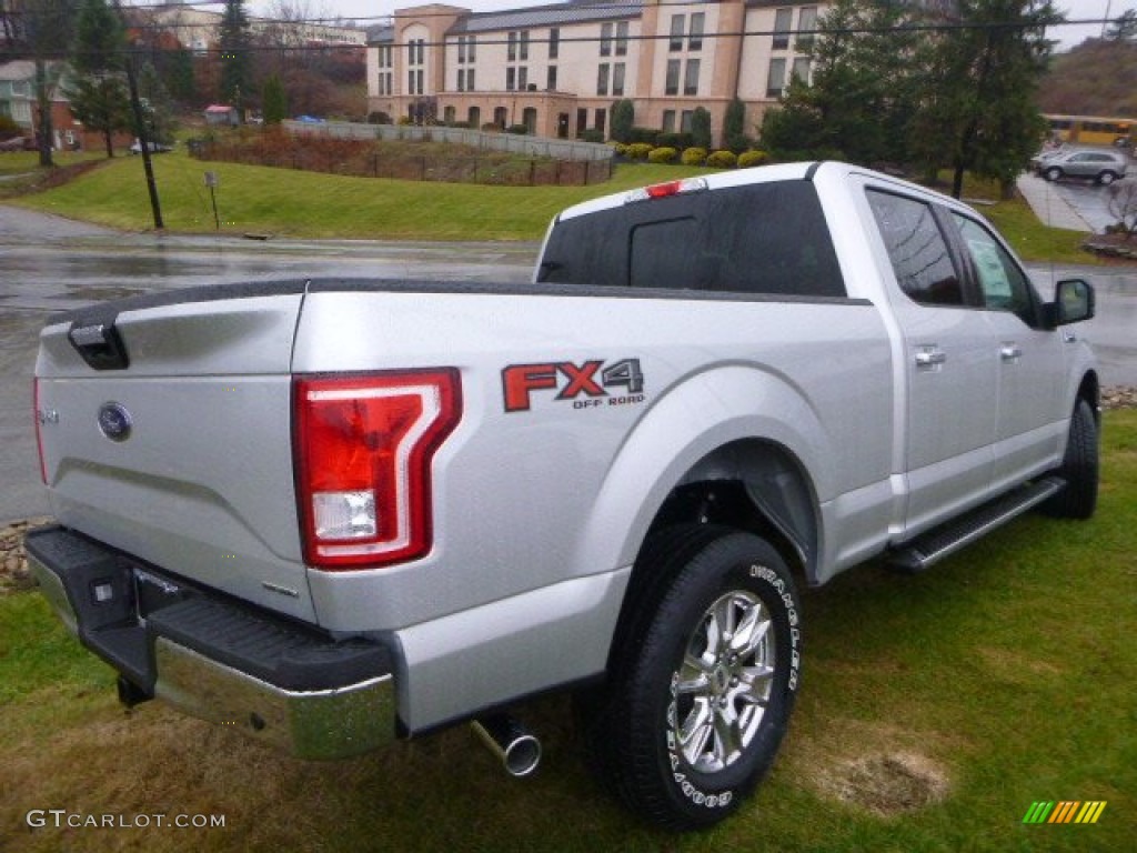 2015 F150 XLT SuperCrew 4x4 - Ingot Silver Metallic / Medium Earth Gray photo #6