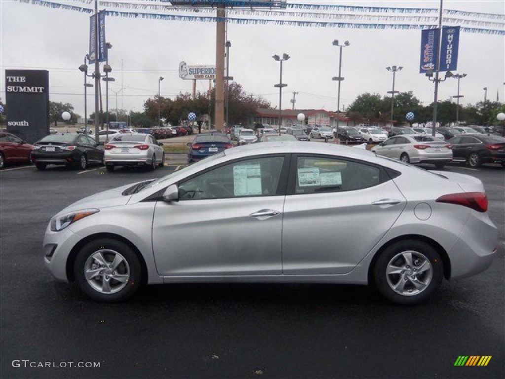 2015 Elantra SE Sedan - Shimmering Air Silver / Gray photo #4