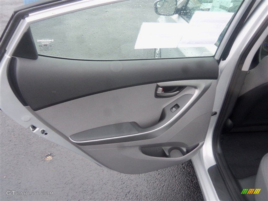 2015 Elantra SE Sedan - Shimmering Air Silver / Gray photo #8