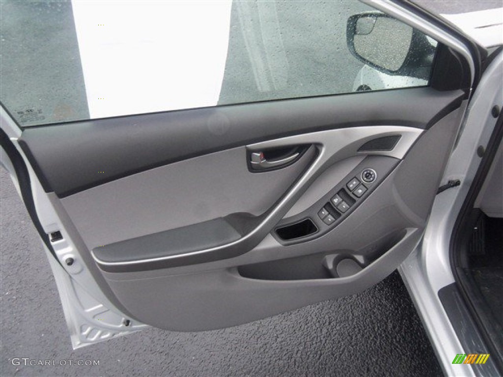 2015 Elantra SE Sedan - Shimmering Air Silver / Gray photo #10