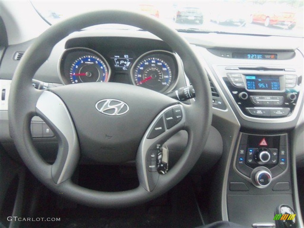 2015 Elantra SE Sedan - Shimmering Air Silver / Gray photo #12