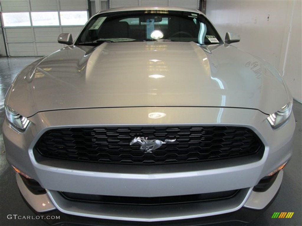 2015 Mustang V6 Coupe - Ingot Silver Metallic / Ebony photo #2