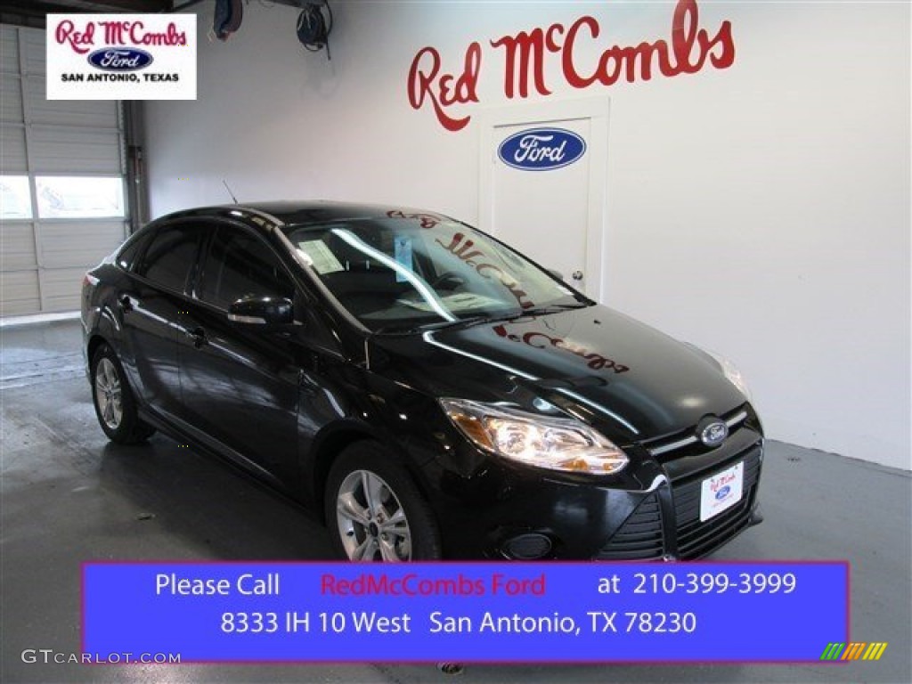 2014 Focus SE Sedan - Tuxedo Black / Charcoal Black photo #1